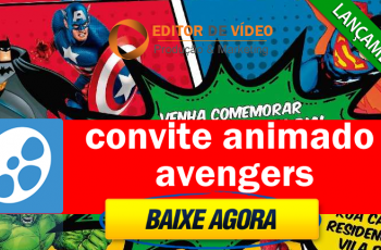 Convite Animado Avengers