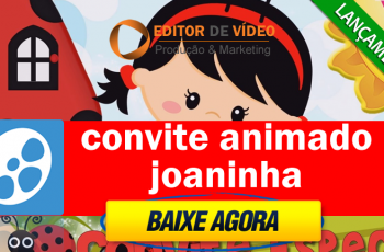 Convite Animado Joaninha