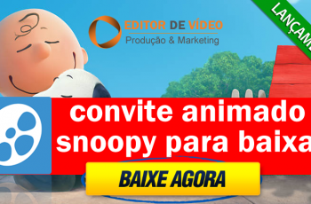 Convite Animado Snoopy