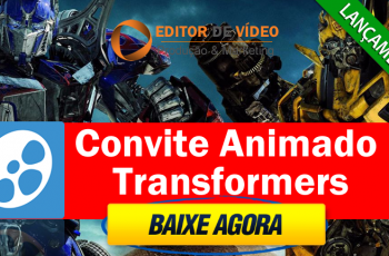 Convite Animado Transformers