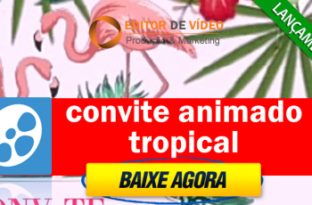 Convite Animado Tropical
