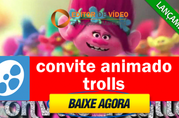 Convite Animado Trolls