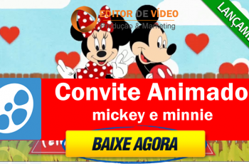 Convite Animado Mickey e Minnie